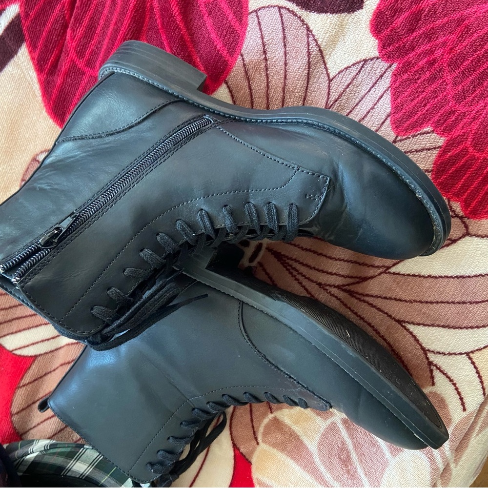 Leather boots